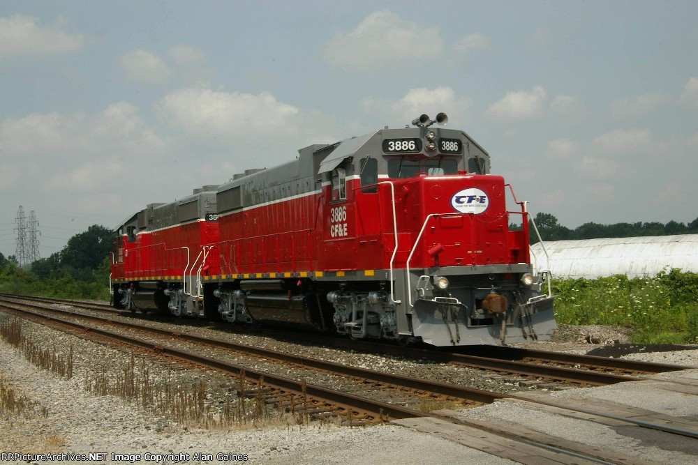 CF&E GP38-2 3886